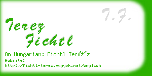 terez fichtl business card